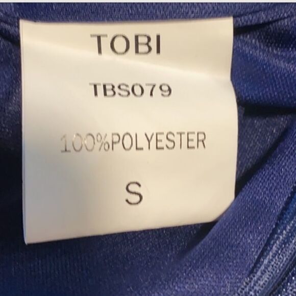 Tobi Navy Blue Cross Back Mini Dress - Picture 10 of 10